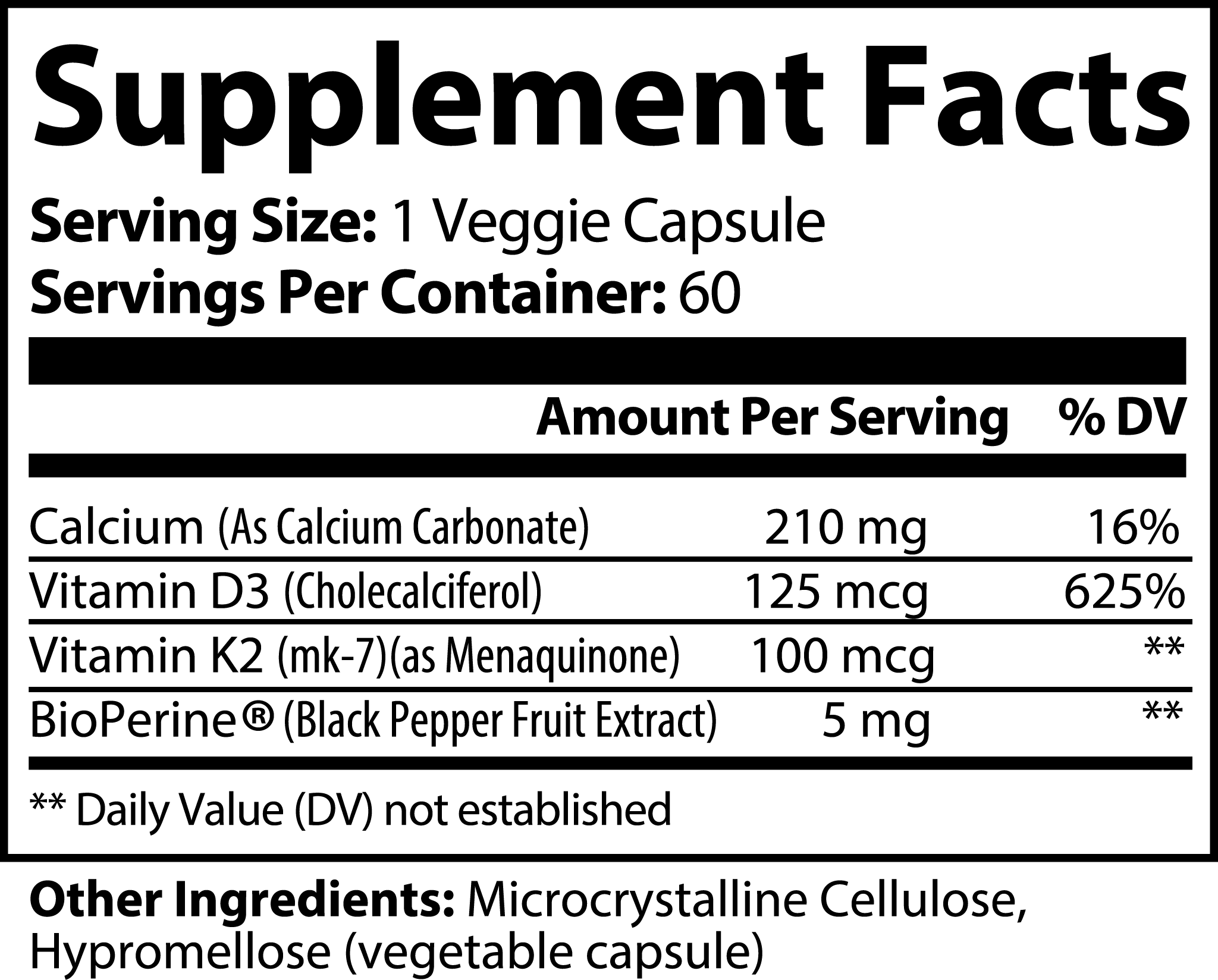 Vitamin K2 + D3